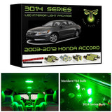 2003-2012 Honda Accord Super Bright LED interior light kit 3014 Series