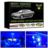 1998-2002 Honda Accord Super Bright 3014 Series LED interior light kit