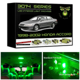 1998-2002 Honda Accord Super Bright 3014 Series LED interior light kit