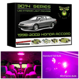 1998-2002 Honda Accord Super Bright 3014 Series LED interior light kit