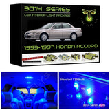 1993-1997 Honda Accord Super Bright 3014 Series LED interior light kit