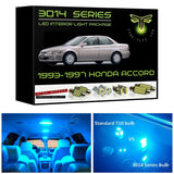 1993-1997 Honda Accord Super Bright 3014 Series LED interior light kit