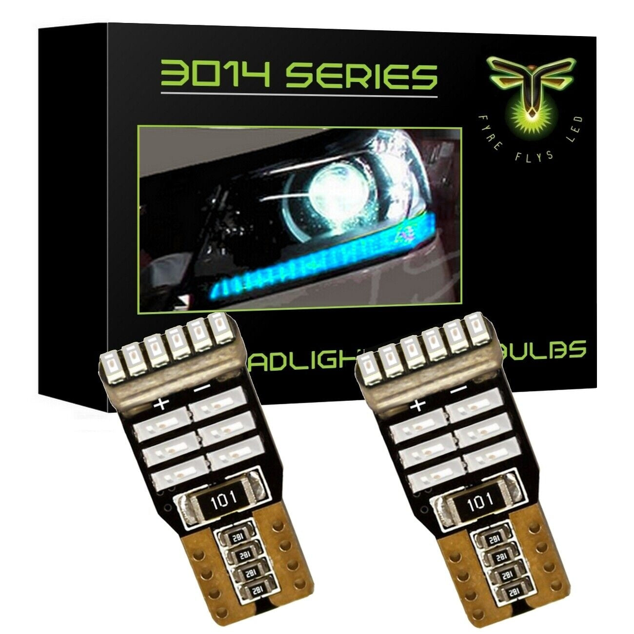 2013-2015 Honda Accord Super Bright 3014 Series LED Headlight DRL Strip Bulbs