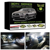 2014-2020 Infiniti QX60 Super Bright LED interior light kit 3014 Series