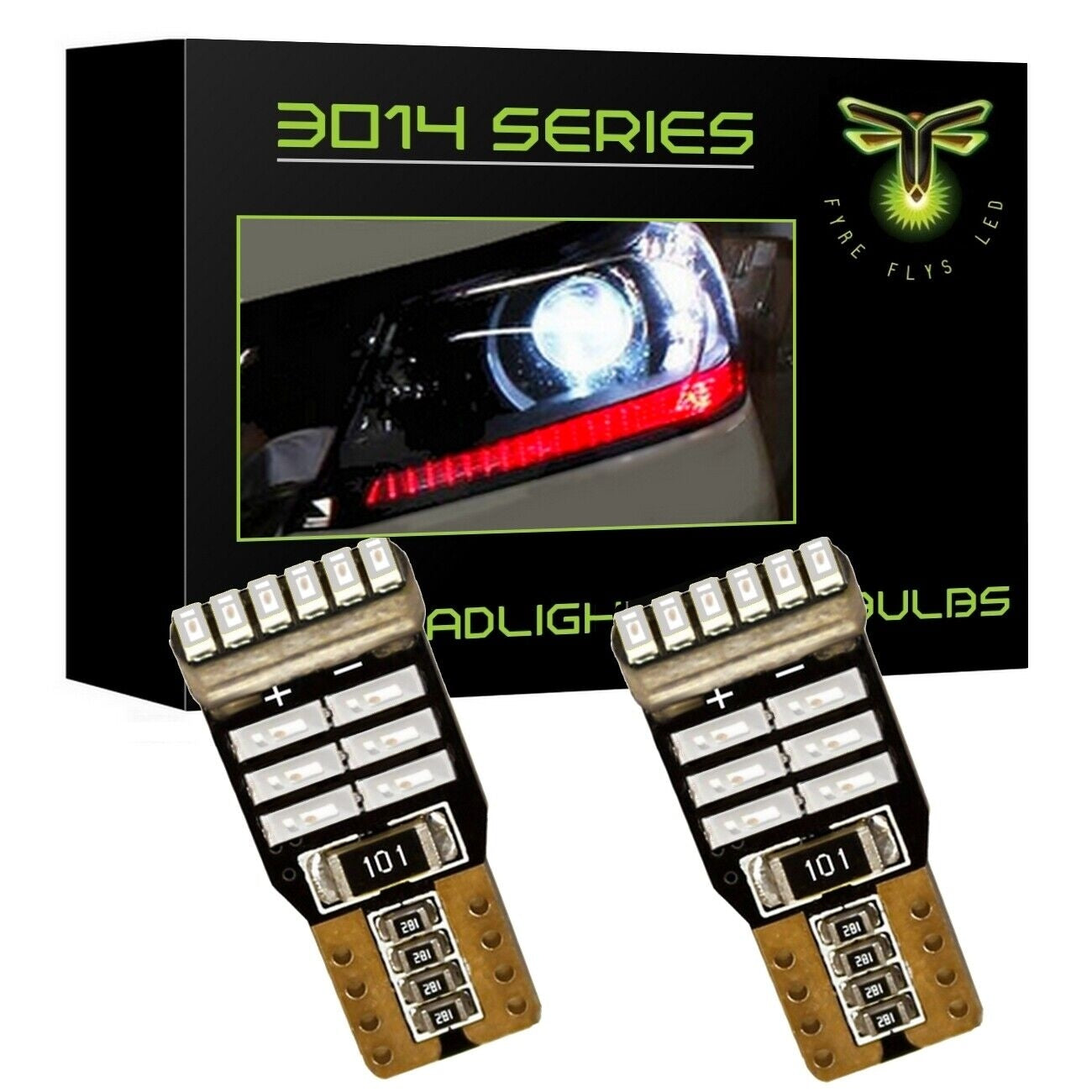 2013-2015 Honda Accord Super Bright 3014 Series LED Headlight DRL Strip Bulbs