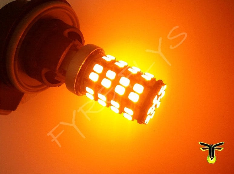 White and yellow/amber 120 LED Switchback turn signal bulbs
