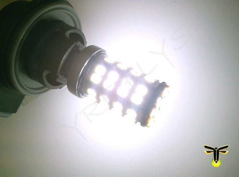White and yellow/amber 120 LED Switchback turn signal bulbs