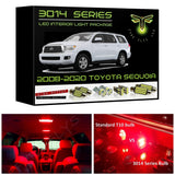 2008-2020 Toyota Sequoia Super Bright 3014 Series LED interior light kit