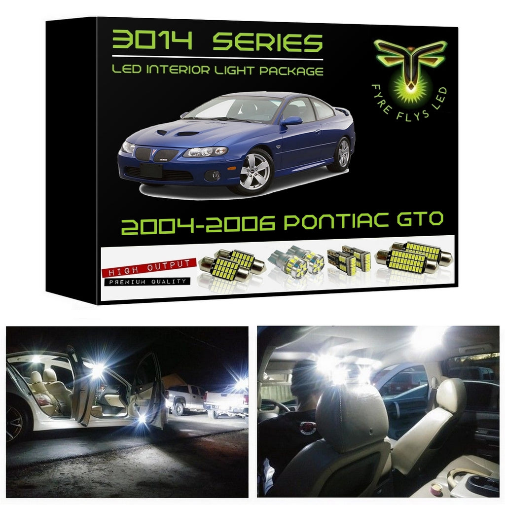 2004-2006 Pontiac GTO Super Bright 3014 Series LED interior light kit