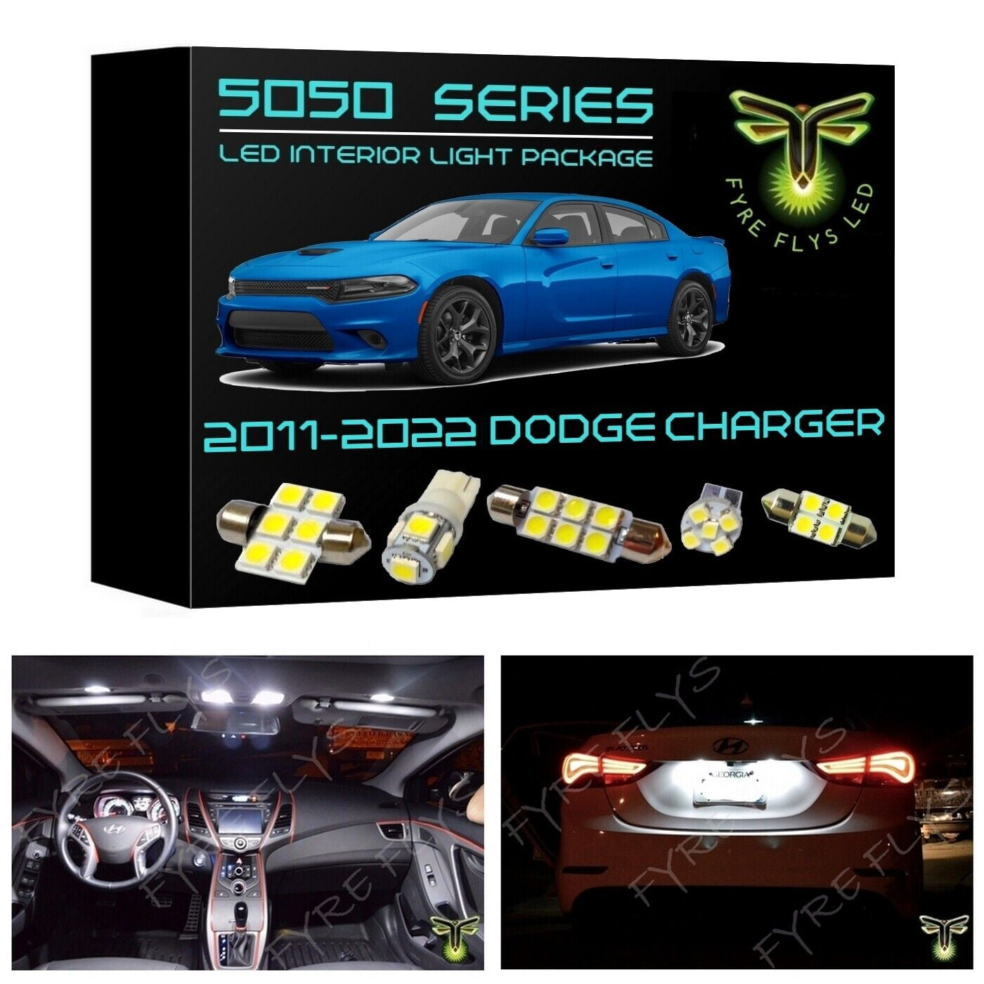 2011-2022 Dodge Charger 5050 Series LED Interior Light Kit