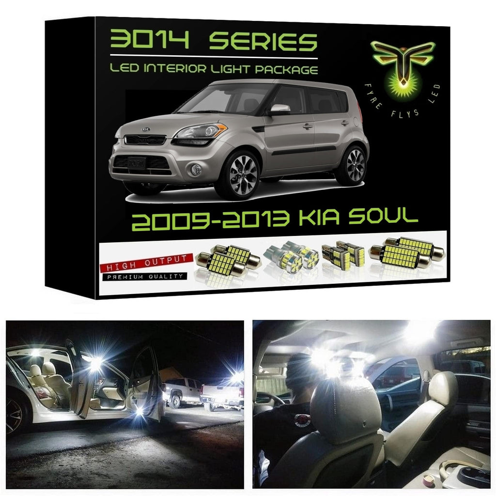 2009-2013 Kia Soul Super Bright 3014 Series LED interior light kit