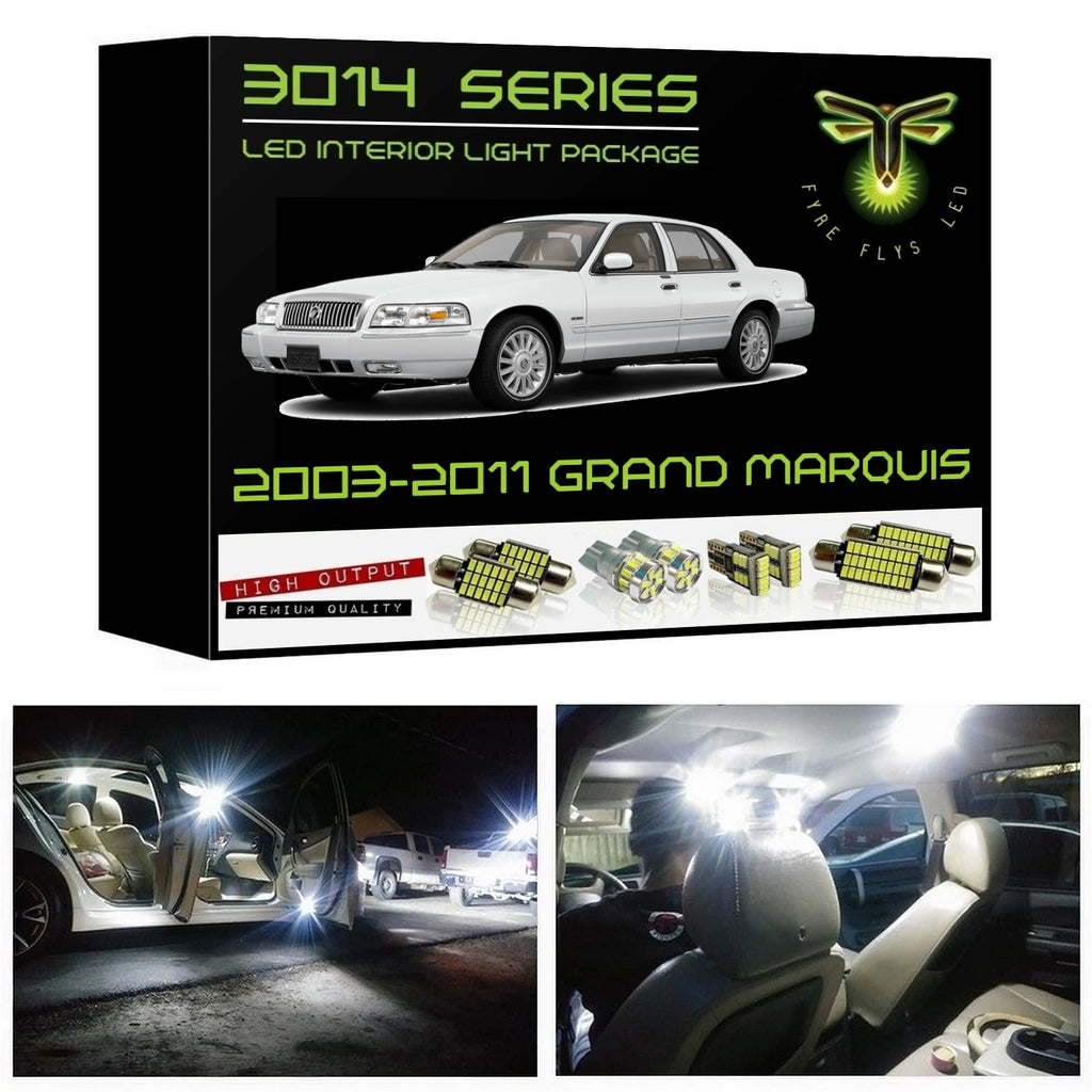 2003-2011 Mercury Grand Marquis Super Bright 3014 Series LED interior light kit
