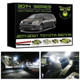 2011-2021 Toyota Sienna LED interior light kit 3014 Series