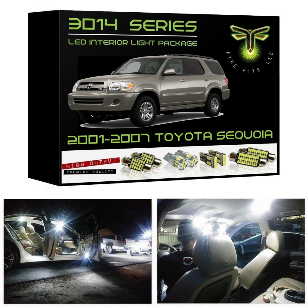2001-2007 Toyota Sequoia Super Bright 3014 Series LED interior light kit