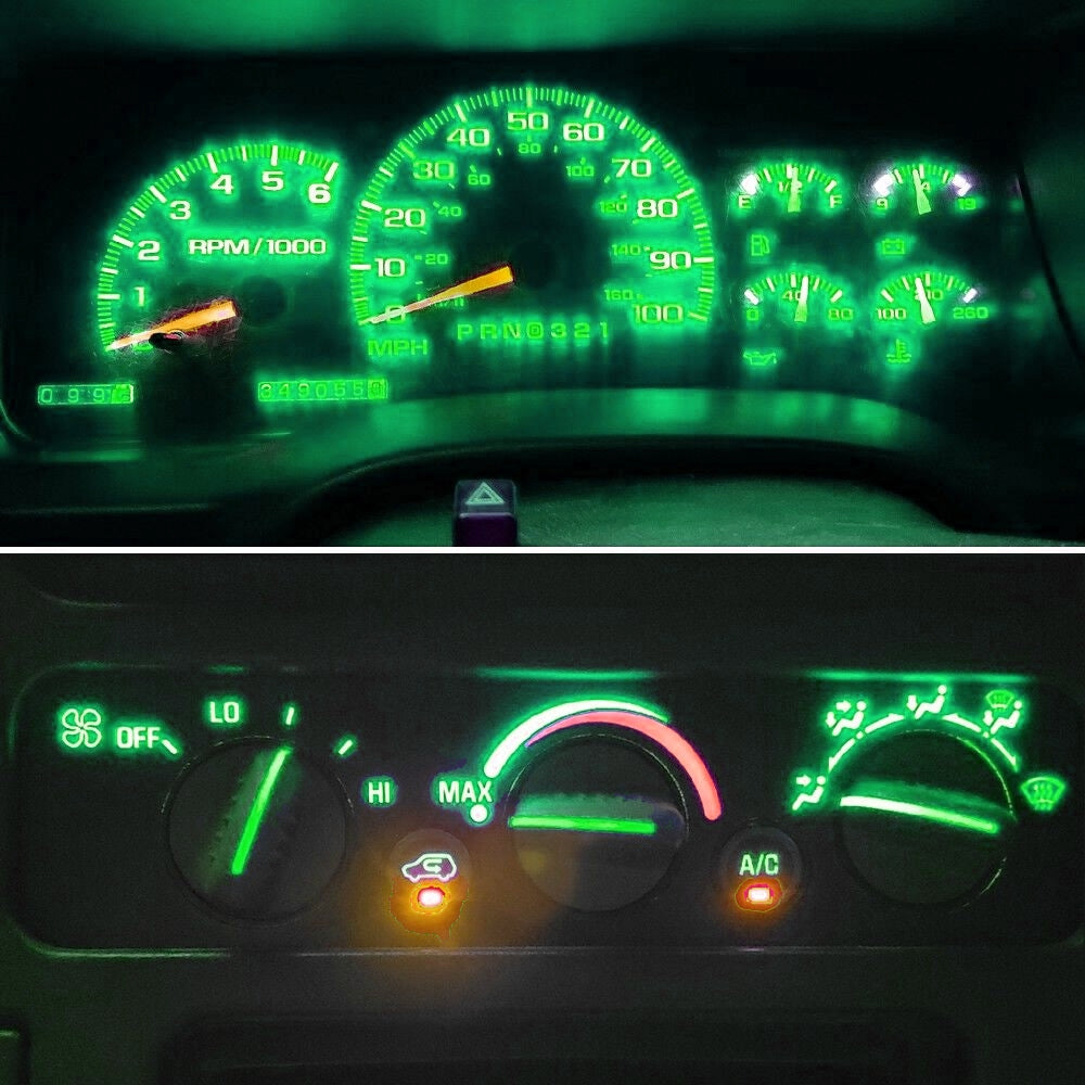 Gauge Cluster & AC Controls & Door/Window Switch LED package for 1992-1999 Chevrolet Trucks