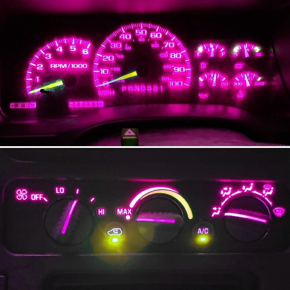 Gauge Cluster & AC Controls & Door/Window Switch LED package for 1992-1999 Chevrolet Trucks
